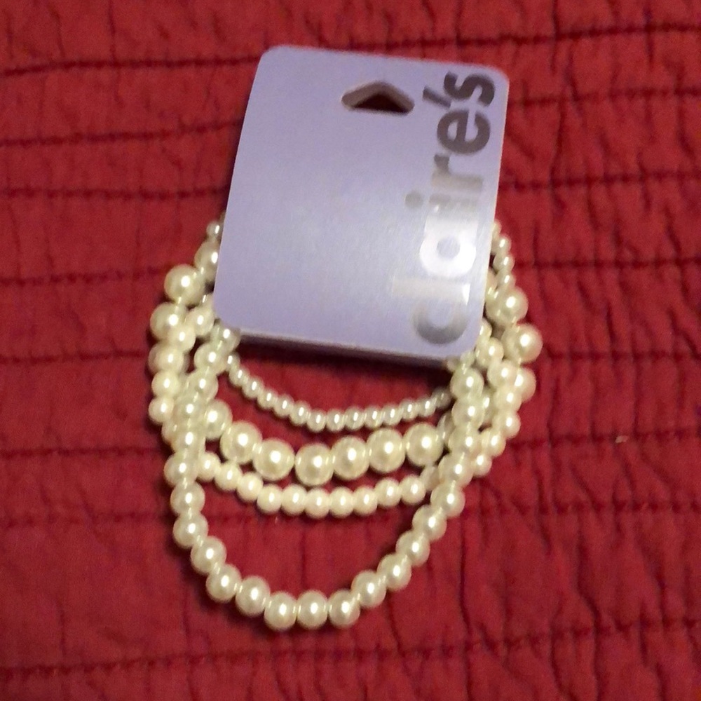 Simulated pearl bracelets!